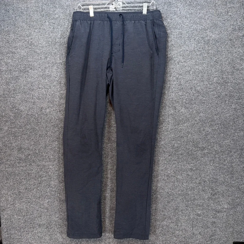 Oneill Hybrid Pants Mens Medium Blue Modern Fit Stretch Elastic Waist Casual